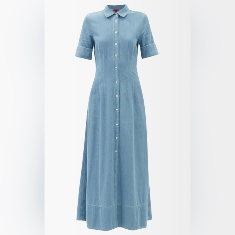 STAUD denim Joan dress size 4